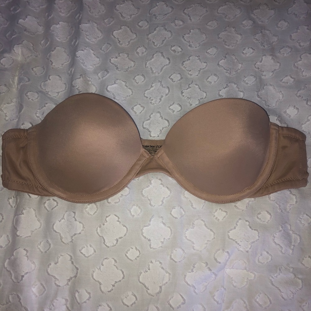 Strapless nude bra